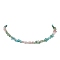 Natural Rose Quartz & Howlite & Green Aventurine Chip Beaded Necklaces, with 304 Stainless Steel End Chains, 14.57 inch(37cm)