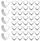 500Pcs Alloy Beads, Heart, Silver, 6x5x3mm, Hole: 1mm