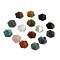 Natural & Synthetic Mixed Gemstone Cabochons, Pyramid, Mixed Dyed and Undyed, 15~16x13~14x10~10.5mm