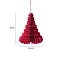 Christmas Paper Honeycomb Ball Pendant Decorations, for Christmas Tree Hanging Ornaments, Christmas Tree, 100x85mm