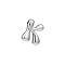 Brass Pendants, Letter A~Z Charms, Letter K, 22x18mm