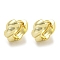 Brass Hoop Earrings, Real 18K Gold Plated, 12x6mm