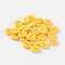 2-Hole Flat Round Resin Sewing Buttons for Costume Design, Yellow, 12.5x2mm, Hole: 1mm