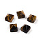 Natural Tiger Eye Beads, Pyramid, 9~10.5x10~10.5x10~10.5mm, Hole: 1.2~1.4mm