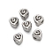 304 Stainless Steel Beads, Heart, Stainless Steel Color, 4.5x4x4mm, Hole: 1.4mm