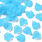 Autumn Theme Transparent Frosted Acrylic Pendants, Maple Leaf, Cadet Blue, 24x22.5x3mm, Hole: 1mm, about 962pcs/500g