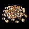 Diamond Shape Glass Rhinestone Cabochons, Pointed Back, Topaz, 8x5mm, about 95~100pcs/bag