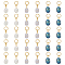 30Pcs 3 Colors Natural Pearl Pendants, with 304 Stainless Steel Jump Rings, Mixed Color, 20mm