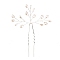 Plasic Pearl Hair Forks, Hair Accessories for Women, Platinum, 110x70mm