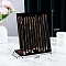 Velvet Necklace Organizer Display Stands for 12 Necklaces, Jewelry Display Rack for Necklaces, Rectaangle, Black, 10.3x20x25cm