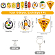 Sunnyclue kit de fabrication de porte-clés alimentaire imitation diy DIY-SC0018-33-2