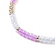 Nylonfaden geflochtene Perlen Armbänder BJEW-JB04350-M-3