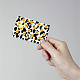 PVC プラスチック防水カード ステッカー  銀行カードの装飾用の粘着カードスキン  長方形  花  186.3x137.3mm DIY-WH0432-071-5