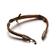 Bracelets cordon en cuir unisexes X-BJEW-L549-15-2