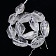 Natural Gemstone Quartz Crystal Beads Strands X-G-L159-09-3