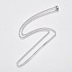 304 Stainless Steel Curb Chain Necklaces NJEW-L162-01A-P-2