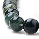 Chapelets de perles en agate mousse naturelle X-G-I199-06-8mm-3