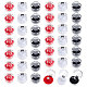 Chgcraft 42 piezas 3 colores octágono transparente cajas de anillo de plástico CON-CA0001-022-1
