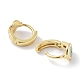 Серьги-кольца из настоящей 18-каратной латуни с эмалью и эмалью для женщин EJEW-L269-128G-3