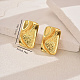 Элегантные прямоугольные серьги-гвоздики из латуни DW3879-3