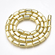 Electroplate Non-magnetic Synthetic Hematite Beads Strands G-T061-183G-2