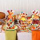 Sacs de bonbons en plastique rectangle benecreat pour le jour de thanksgiving CON-BC0007-06-5