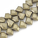 Electroplate Non-magnetic Synthetic Hematite Beads Strands G-T061-113F-1
