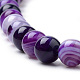 Natural Striped Agate/Banded Agate Beads Strands G-S259-04F-8mm-3
