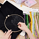 CHGCRAFT DIY Flower & Cat Pattern Canvas Bag Embroidery Starter Kit DIY-CA0003-76-3