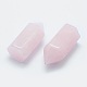 Perle di quarzo rosa naturale a punta G-G760-K20-2