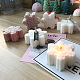 Moldes de silicona de calidad alimentaria para velas diy con tema navideño CAND-PW0005-007-4