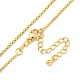 Ожерелья-цепочки из латуни для женщин NJEW-G084-11G-2