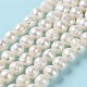 Brins de perles de culture d'eau douce naturelles PEAR-E018-01-2