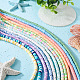 Cheriswelry 12 Stränge 12 Farben handgefertigte Fimo-Perlenstränge CLAY-CW0001-06-4