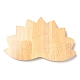 Porte-boule de cristal en bois fleur de lotus WOCR-PW0004-02-2