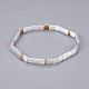 Bracelets extensibles en perles de rocaille japonaises Tila BJEW-P256-S01-3