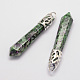 Natural Ruby in Zoisite Big Pointed Pendants X-G-D860-C15-P-1