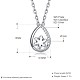925 Sterling Silver Pendant Necklace NJEW-BB30305-3