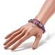 Mixed Stone Chip Beads Reiki Healing Multi-strand Bracelet BJEW-JB07052-M-4