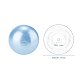 PandaHall Elite 10mm About 100Pcs Tiny Satin Luster Glass Pearl Round Beads Assortment Lot for Jewelry Making Round Box Kit Light Blue HY-PH0001-10mm-006-3
