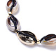 Verstellbare Halsketten aus Kaurimuschel Perlen NJEW-JN02393-3