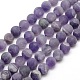 Frosted Natural Amethyst Round Bead Strands G-M064-10mm-13-1