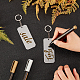BENECREAT DIY Transparent Acrylic Keychain Clasps Making Kits DIY-BC0001-66-3