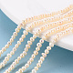Fili di perle di perle d'acqua dolce coltivate naturali PEAR-R065-26-4