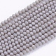 Chapelets de perle en verre opaque de couleur unie GLAA-F076-A07-1