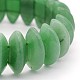 Aventurine pierres précieuses bracelets verts naturels perles extensibles BJEW-J121-05-2