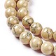 Chapelets de perles en turquoise synthétique G-E525-8mm-02-3