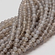 Chapelets de perles d'agate naturelle G-G583-6mm-08-2