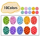 600pcs 10 Farben transparente Acrylperlen MACR-YW0001-83-2