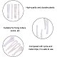 Pandahall 400 pièces mini pinces à linge clips en plastique bas clips en tissu pour chemise soutien-gorge slips chaussette pantalon TOOL-PH0017-03-4
